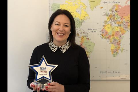 Ellie Fulcher, Fred. Olsen Cruise Lines with Best Cruise Line trophy from the 2020 GLT Awards